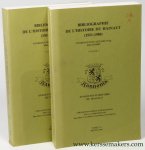 JOURET, Alain. - Bibliographie de l'histoire du Hainaut (1951 - 1980). (2 volumes).