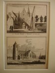 Tholen. - De Water-poort te Tholen van binnen. De Groote Kerk te Tholen.