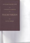 ds. E.H.B. Wolf  te Beekbergen - Alphabetische lijst van onderwerpen en denkbeelden  van PSALMVERZEN
