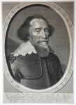 Delff, Willem Jacobsz. (1580-1638); after Mierevelt, Michiel van (1566-1641) - [Original engraving/gravure] Portrait of 'Henricus Comes di Bergh'; Hendrik, graaf van den Bergh; Henry, Count de Bergh, 1634.