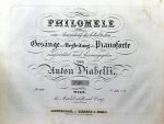 Spohr, Louis: - [Kopftitel:] Romanze. (Rose, wie bist du reitzend und mild) aus der Oper: Zemire und Azor von L. Spohr (Philomele. Eine Sammlung der beliebtesten Gesänge mit Begleitung des Pianoforte eingerichtet und herausgegeben von Anton Diabelli. No. [han...