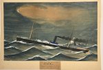 G. G. Hyalt (or Hyatt), (fl 19th century) - Antique drawing, maritime | The S.S. Lion during the gale of October 1881, dated 1881, 1 p.