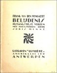 Van den Wijngaert, Frank   /  Minne, Joris [ill.] - Belijdenis: humanistiese verzen.