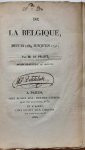 DE PRADT M. (ancien archevêque de Malines) - De la Belgique, depuis 1789 jusqu'en 1794