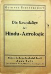 Bressensdorf, Otto von - Die Grundzüge der Hindu-Astrologie