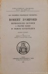 ORFORD, ROBERT, D' - Les premières polémiques Thomistes: Robert d'Orford. Reprobationes dictorum a fratre Egidio in primum sententiarum. Edition critique par Andrew P. Vella.