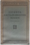 Müller C F W, 3e druk van Barth O - Schultexte Bibliotheca Teubneriana Ciceros Catilinarische Reden