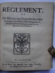 N.n.. - Reglement op de manier van Procedeeren in de Graafschap Zutphen, waar na de Gerigten, Litiganten Bediendens en alle die het aangaat, zig in het toekomende hebben te reguleeren. (1) (Convoluut met nog 6 titels.)