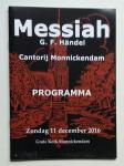 Cantorij Monnickendam - 4 programmaboeken: Bach - Händel - Brahms (zie Extra)
