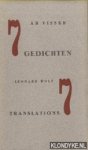 Visser, Ab & Leonard Wolf (met de Engelse vertaling van) - 7 gedichten - 7 translations