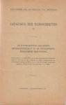  - Catalogus der handschriften VII. De handschriften, krachtens bruikleencontract in de Universiteitsbibliotheek berustende. Eerste gedeelte: De handschriften van de Remonstrantsche kerk beschreven door den Conservator Dr. M.B. Mendes da Costa. D...