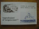 Zijlstra, J. (voorw) - 'Ergenshuizen' of 'nergens meer', utopie en anti-utopie rond Orwells jaar 1984
