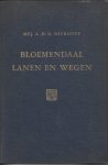 mej. A.M.G. van Nierhoff - Bloemendaal lanen en wegen, hun naam en geschiedenis