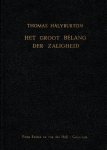 Halyburton, Thomas - Halyburton, Thomas-Het groot belang der zaligheid