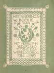 Herinneringsboekje aan het verblijf in Nederland tijdens den Wereldoorlog 1914 - Herinneringsboekje aan het verblijf in Nederland tijdens den Wereldoorlog 1914-1919
