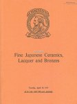diverse auteurs - Kunstveiling Christie's - Fine Japanese Ceramics, Lacquer and Bronzes