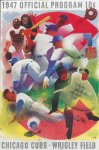  - 1947 Official Program Chicago Cubs - Wrigley Field
