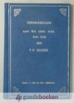 Duijzer, P.H. - Herinneringen aan het oude volk van God --- Met een voorwoord van Ds. L. Vogelaar consulent van de Gereformeerde Gemeente te Brakel en een slotwoord namens de kerkeraad