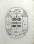 Gobbi, Henri: - 8 Serenaden für Pianoforte und Violine. Op. 6. Heft I: No. 1, No. 2