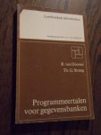 Dooren, van R; Streng, Th. G. - Programmeertalen voor gegevensbanken. Een Inleiding Bij Het CODASYL-Rapport