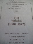 Diversen - Programmaboekjes Studiedagen Indische Nederlanders Nrs. III - IV - V