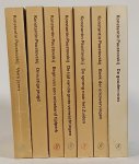 PAUSTOVSKIJ, KONSTANTIN - Herinneringen. Uit het Russisch vertaald door Wim Hartog. + De gouden roos. Vertaald door Wim Hartog. 7 delen.
