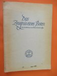 Rat der Kirchen / Visser 't Hooft u.a. - Das Zeugnis eines Boten       -  Zum gedachtnis von Dietrich Bonhoeffer  -