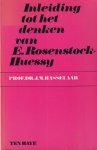 Hasselaar, J. M. - Inleiding tot het denken van E. Rosenstock-Huessy