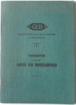  - GEB Voorschriften voor den aanleg van binnenleidingen Met losse bijlage voorwaarden en tarieven  voor levering van electrischen stroom `s-Gravenhage 1931