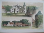  - SCHERPENZEEL - originele 19e eeuws gekleurde Litho