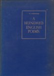Hopman, F.J. (ed.) - A Hundred English Poems. With 7 portraits