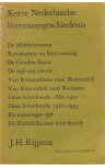 Rijpma, JH - Korte Nederlandse literatuurgeschiedenis