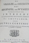 Curtenius, Petrus - Intreede en Afscheid te Gouda, gedaan over 2 Corinth. X: 14-16. en Gal. VI: 16. Waar by gevoegd is deszelvs Redevoering over het Godlyk Bybelboek, als de Eenige Bron der Waare Wysheid, Gehouden in de groote Gehoorzaal der Doorluchtige Schoole ...