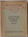 Greshoff J en Mirande A F - Mozaiek Serie B No 5 Lyriek III