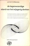 Mennicke, C.A. - De tegenwoordige stand van het wijsgerig denken