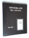  - Opsterland- Ra’ana 1963-1988 25 Jaar Vriendschap