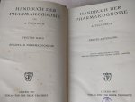 Tschirch, A., a.o. - Handbuch der Pharmakognosie. Band 1 -1e abteilung Allgemeine Pharmakognosie Band 2 1 + 2e abteilung Spezielle  Pharmakognosie (1909-1917 1e druk)