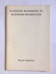 Dijkhuis, J.H. - Klinische benadering en klinische psychologie