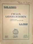 Alpaerts, Flor: - Cyclus liefdeliederen. 1. Herdenken 2. De kleine God van mei. G.H. Priem Alpaerts, Flor: - Cyclus liefdeliederen. 1. Herdenken 2. De kleine God van mei. G.H. Priem