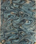 Frets, Franciscus, uit  Rotterdam - Blue marbled decorated paper 1801 | Dissertatio politico-juridica inauguralis de lege licinia agraria Leiden Cyfveer 1801, (8)+80 pp.