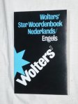 Boer de, H. & Bood de, E.G. - Wolters' Ster Woordenboek: Nederlands/Engels