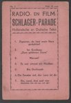 n.n - Radio en film Schlager parade Hollandsche en Dutsche tekst nr 3