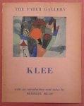KLEE, PAUL. - Klee, 1879-1940 (The Faber Gallery). With an inroduction and notes by Herbert Read.