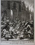 Luyken, Jan (1649-1712) - [Antique print, etching] Het ombrengen van Cornelis en Johan de With. In 's Gravenhage, anno 1672 / the killing of the de Witt brothers in 1672