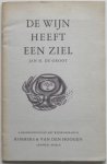 Groot Jan H de - De wijn heeft een ziel