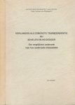 Vedder, Ben - Verlangen als concrete Transcendentie bij Scheler en Heidegger: Een vergelijkend onderzoek naar hun wederzijdse interpretatie