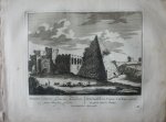 Schenck, Petrus [Pieter Schenk] - Grafnaald van Cajus Cestius ontrent de poort van St. Paulus 48. Originele kopergravure.