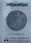 Schulman, Laurens. - Veiling 13 Munten, Penningen, Decoraties, Papiergeld, Num. Boeken. 14-15 november 1994.