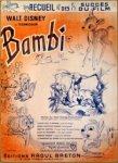 Disney, Walt: - [Bambi] Recueil des succès du film