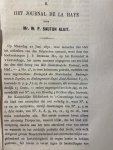 Sautijn Kluit, W.P. - Het journal de la Haye, [Leiden, Brill 1879], 159 pp.
